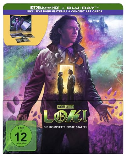 Loki - Staffel 1 - Steelbook - Limited Edition (4K Ultra HD) (+ Blu-ray) [4...