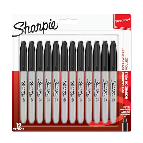 SHARPIE Permanent Marker | Marker Stifte mit feiner Spitze | schwarze Tinte...